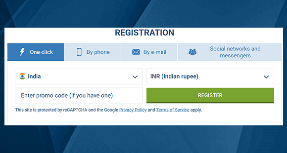 1xBet Registration Form 1xBet Registration Form